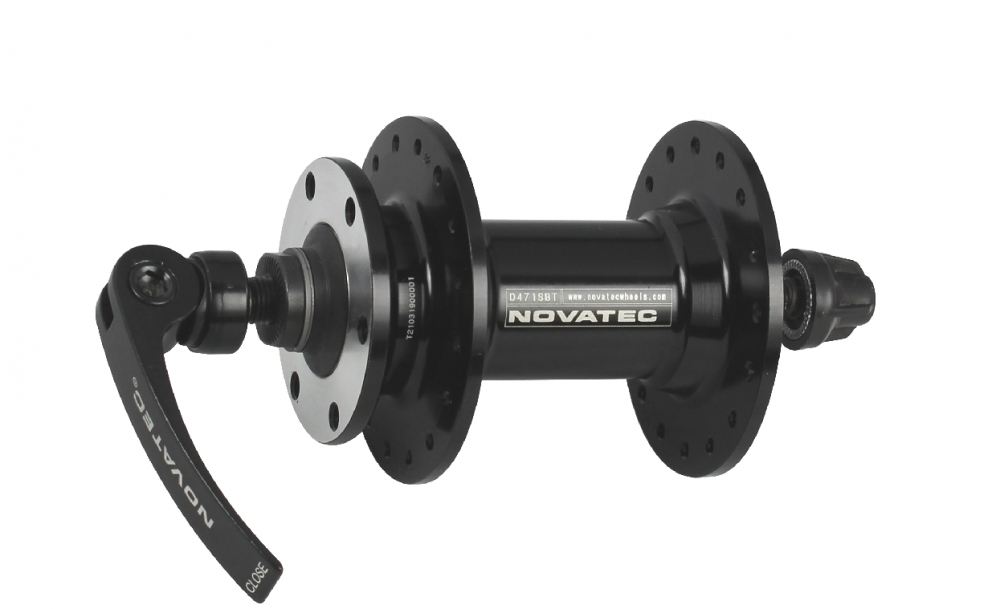 Front disc hub Novatec D471SBT-NBR, black, 32 holes | E-shop