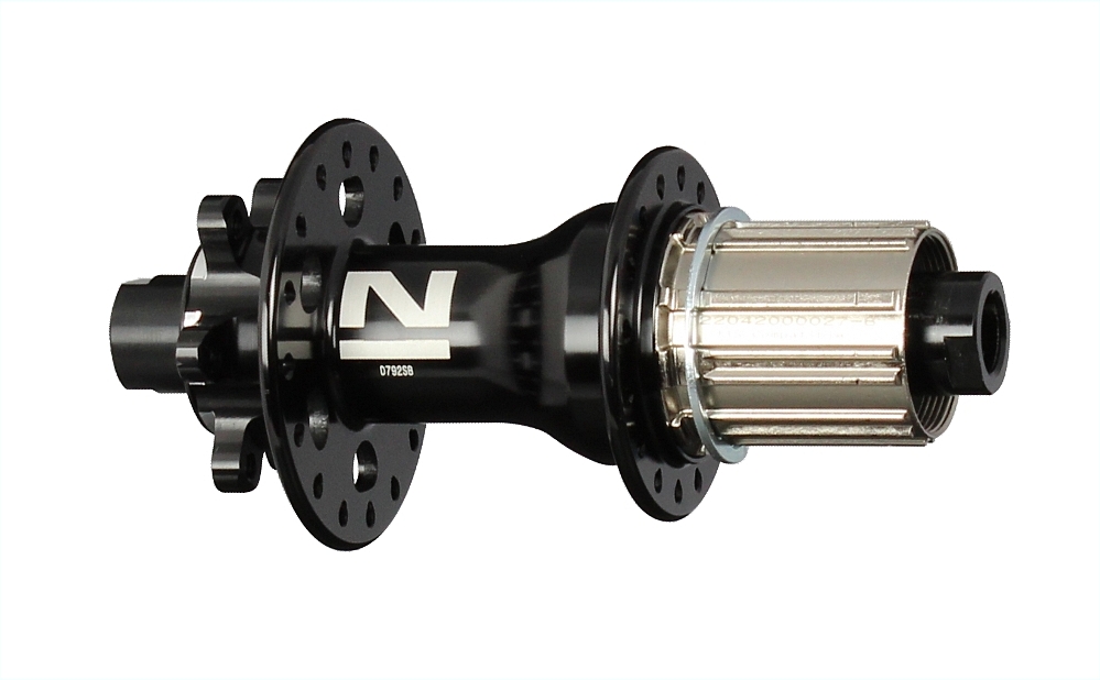 Hub rear D792SB-X12-A4S-11S black, 32 holes | E-shop | Novatec e-shop