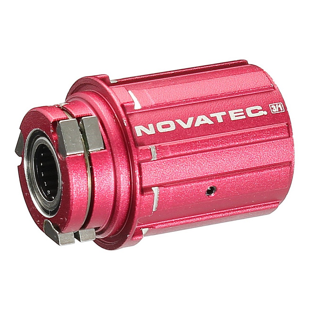 Freehub body E type, Shimano 9, alloy red 3-pawls, OEM