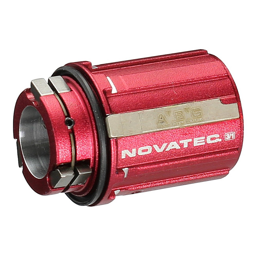 Freehub body D type, Shimano 9 ABG, alloy red 3-pawls, w/Oil seal 270046, OEM