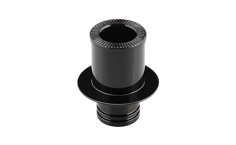 Side cap FRONT 12 PRESSED IN, alloy, black, LEFT, for CENTERLOCK Multi XD611SB-CL, D771SB-CL, BOM:2705071