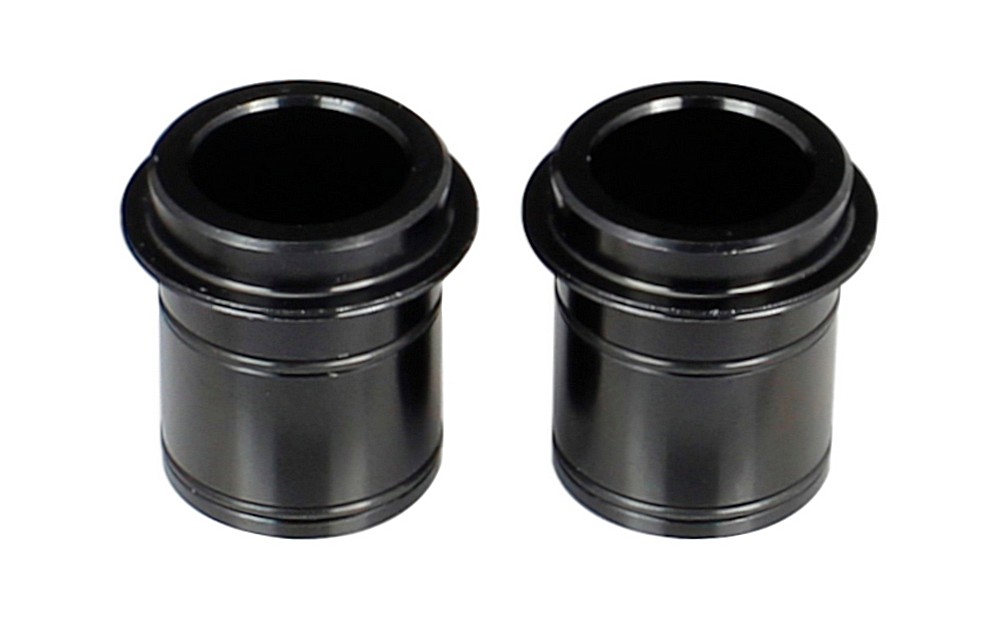 Side cap FRONT 15/B15 (new) alloy, black, LEFT/RIGHT, for MULTI Axle D541SB-B15, XD641SB-B15, XD601SB-B15 BOOST, ASSEMBLED (INCL.PARTS+WASHERS+O-RINGS), OEM