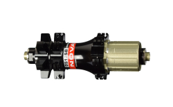 Hub rear DS12SB-QR-AA, Black, 24 holes, AL10x145x135