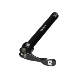 Quick release QR264F-15 black, shaft: alloy 15x100x125mm, (M15xP1.5x16), without NUT, Novatec logo