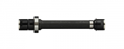 Axle set for D342SB-SL-CL-X12,CrMo AXLE, w/side caps black, w/bearing #6902 - SRV