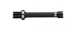 Axle set for D142TSB-SL-CL-X12, D942TSB-SL-CL-X12, CrMo AXLE, w/side caps black, w/bearing #6902 - SRV