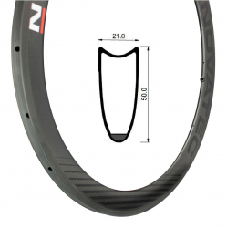 Rim Road Carbon, RN50T-TR01, 50x21, Front 20 holes (415g)