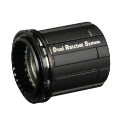 Freehub body DRS type, Shimano 11, 26 teeth, alloy, with 9-speed spacer, w/water seal 270032, w/oil seal 270049, 2xNBK bearings 6902 for hub D572RSB, OEM