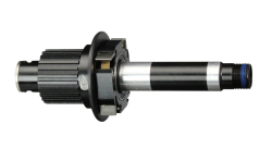 Freehub body H type (E440), Micro Spline, alloy 4-pawls, 3xNBK, w/oil seal, water seal, w/distance spacer, w/o side cap, w/AXLE B12 12x148 for D902SB-B12-CL, for CENTER LOCK, OEM - IMPORTANT NOTE: Micro Spline freehub body is compatible only with Mic