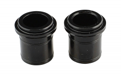 Side cap FRONT 15/B15, alloy, black, LEFT/RIGHT, for 4IN1 D881SB, D991SB, D541SB, XD641SB, D811SB-15, ASSEMBLED (INCL.PARTS+WASHERS+O-RINGS), OEM