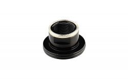 Side cap rear 10/12, alloy, black, LEFTT, MULTI for DH82SB, DH12SB, DH42SB, D882SB (D772SB) ASSEMBLED (INCL.PARTS+WASHERS+O-RINGS) (PART.NO.: 270691+190270+260006)