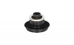 Side cap rear QR, alloy, black, LEFT, MULTI for D882SB, ASSEMBLED (INCL.PARTS+WASHERS+O-RINGS)