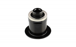 Side cap rear QR CL, CENTER LOCK, alloy, black, LEFT, MULTI for 4in1 D412SB-CL, OEM