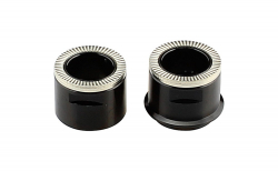 Side cap rear X12, alloy, black, LEFT/RIGHT - 1PIECE TYPE, for D942SB, NOVATEC30 rear WHEEL, ONE SET IN PE-BAG