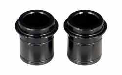 Side cap FRONT 15/B15 (new) alloy, black, LEFT/RIGHT, for MULTI Axle D541SB-B15, XD641SB-B15, XD601SB-B15 BOOST, ASSEMBLED (INCL.PARTS+WASHERS+O-RINGS), OEM