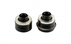 Side cap rear QR, alloy, black, LEFT/RIGHT-1PIECE TYPE, for D942TSB/D142SB (v1.4),  Art.No.: 275690+xxxxx (side cap w/washer asseombled) ONE SET IN PE-BAG / Not compatible with v1.0
