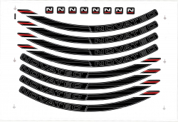 Sticker for loose rim, RWA23CxH23, w/matt transp. film (Sprint-C)