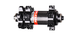Hub front DS51CB, Carbon, Black, 24 holes, AL9x108x100
