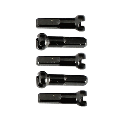 Nipple 14G, 12mm, Alloy, Black - SRV